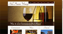 Desktop Screenshot of hillprairiewinery.com