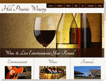 Tablet Screenshot of hillprairiewinery.com